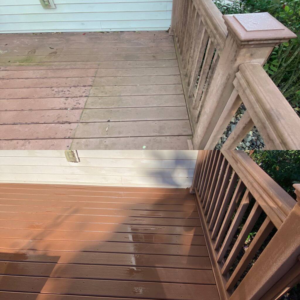 Power Wash Deck Cleaning